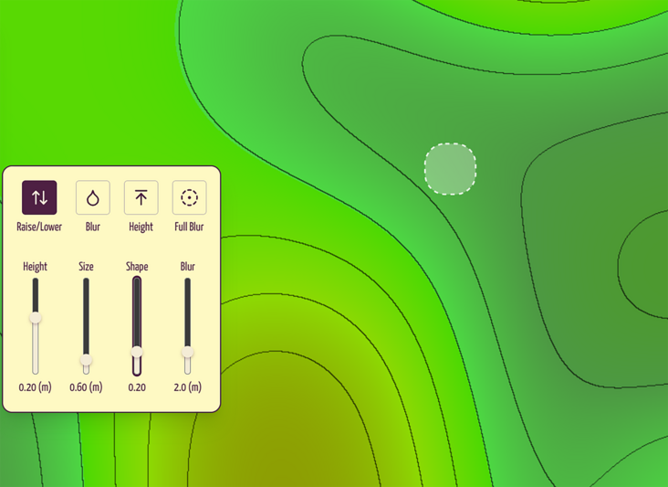 Heightmap Editing Screenshot